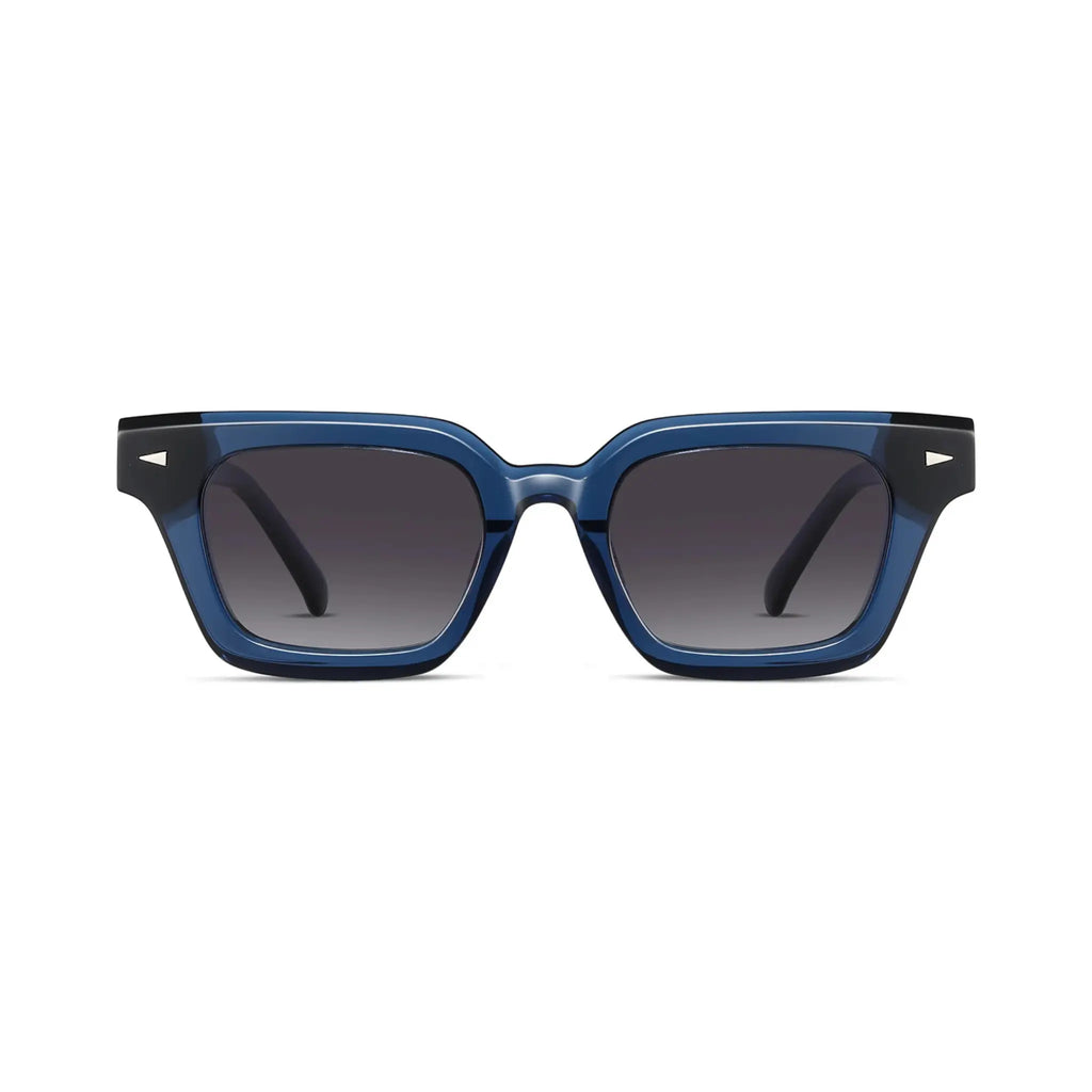 Betty’s Retro Shades Tessa sunglasses in clear blue with grey gradient lenses