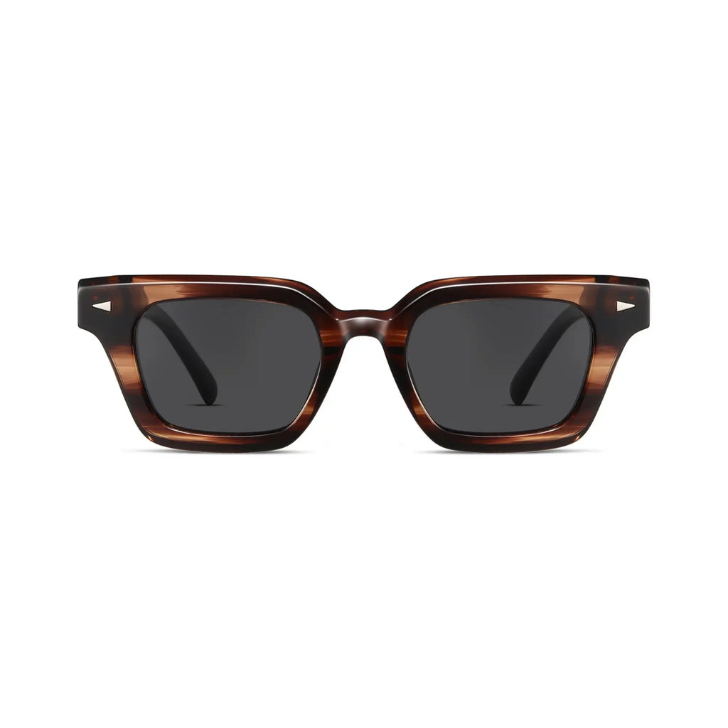 Betty’s Retro Shades Tessa sunglasses in marbled brown with dark grey lenses