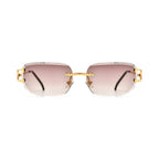Betty’s Retro Shades Vera sunglasses in gold with amber gradient lenses