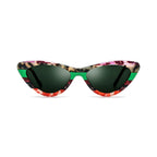 Betty’s Retro Shades Vivienne sunglasses in marbled green with dark green lenses