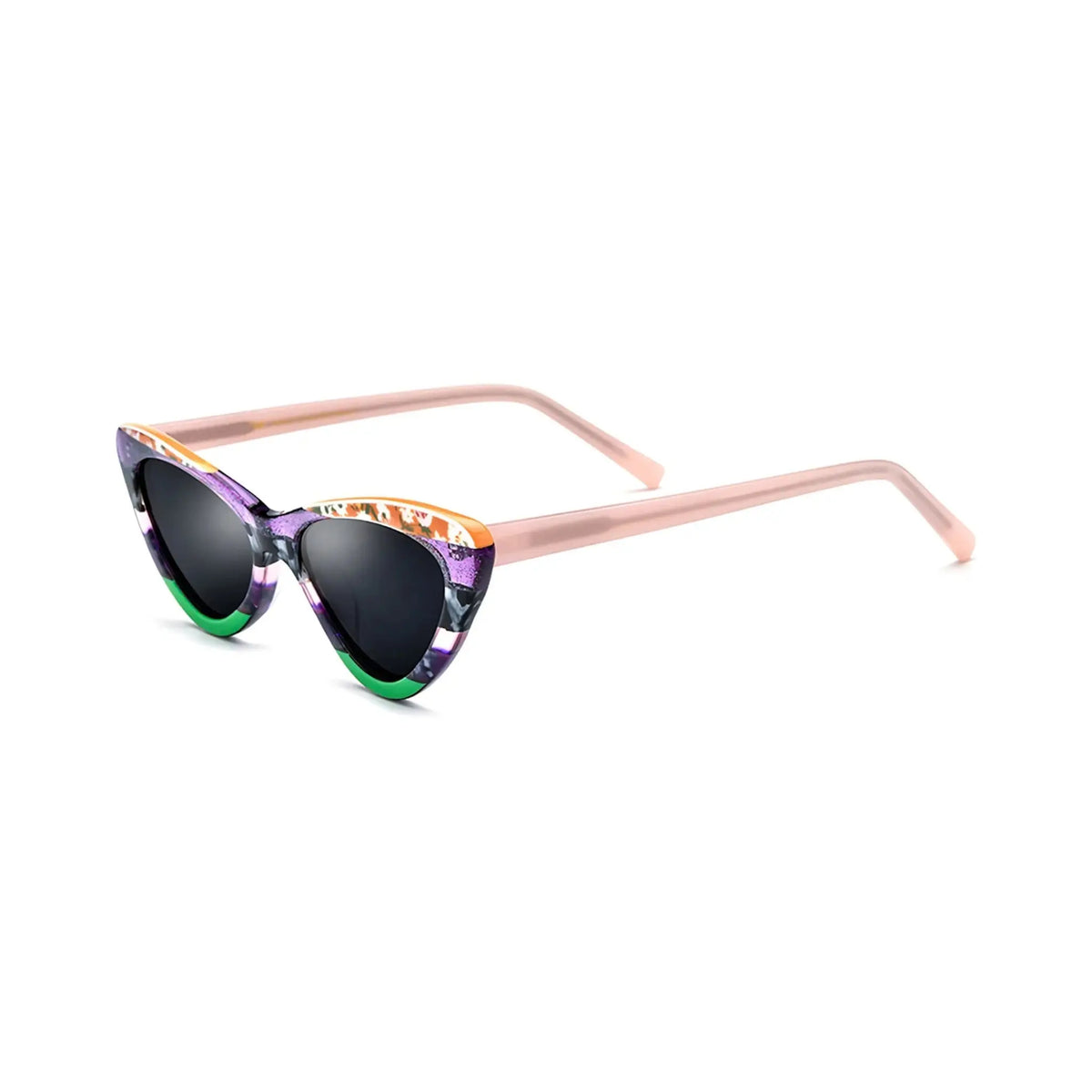 Betty’s Retro Shades Vivienne sunglasses in marbled purple with dark grey lenses